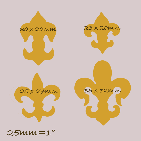 Fleur de Lis Motifs Silicone Mould