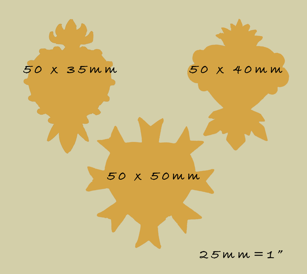 Mexican Sacred Hearts,Flaming Heart Milagro, Food Safe Silicone Mould