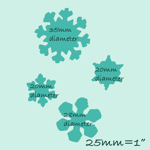 Christmas Snowflake, Snowflakes,  Silicone Mould