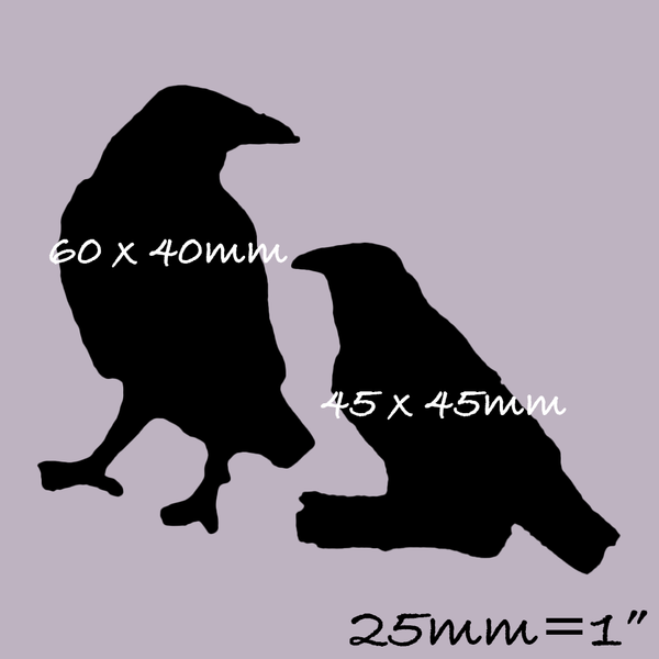 Gothic Halloween Ravens, Crows Silicone Mould