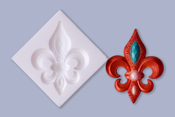  Fleur de Lis Silicone craft cake cupcake Mould mold- Ellam Sugarcraft Moulds