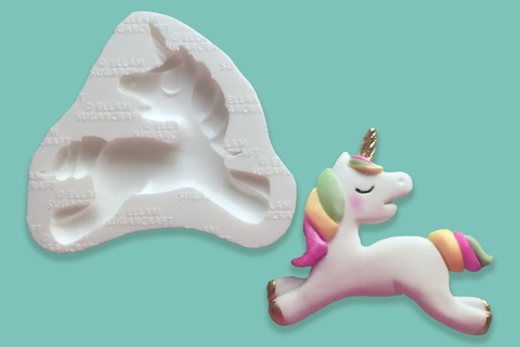 Unicorn mold-  Baby Unicorn Silicone mould- craft cake cupcake - Ellam Sugarcraft Moulds