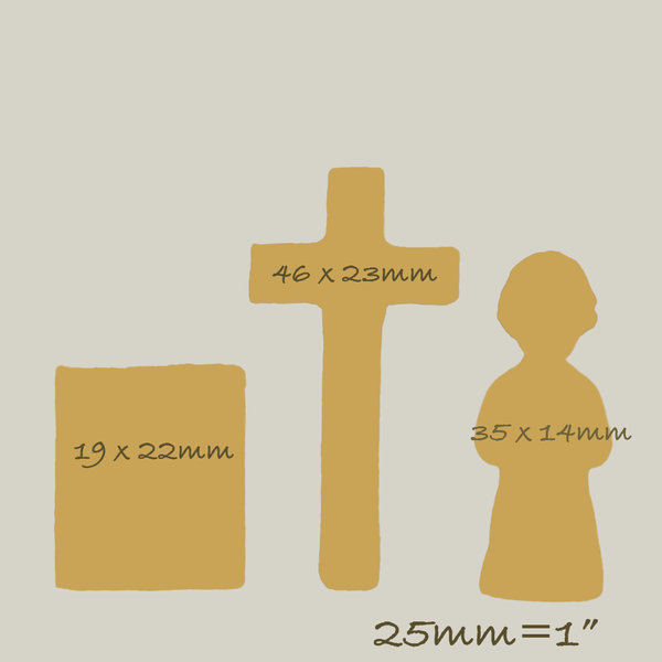 Communion, Bible, Cross & Praying Child Silicone Mould