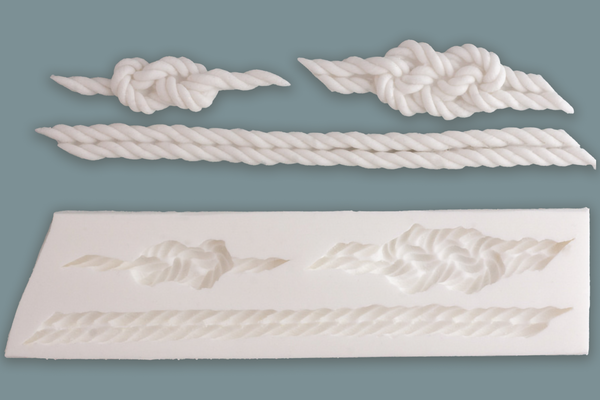 Nautical Knots mould-  Rope knot Silicone Mould - Ellam Sugarcraft  craft  Moulds