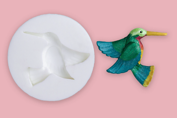 Humming Bird tropical bird Silicone craft Mould -food safe mold- Ellam Sugarcraft Moulds 