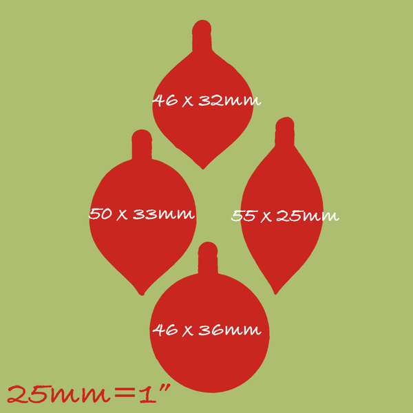 Christmas Tree Balls, Baubles, Decorations Silicone Mould