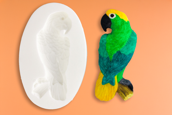 Parrot Silicone Mould - Ellam Sugarcraft cupcake cake craft Moulds 