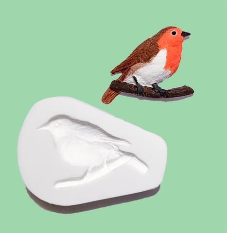 Christmas Robin Silicone cupcake craft, cake Mould - Ellam Sugarcraft Moulds For Fondant Or Chocolate