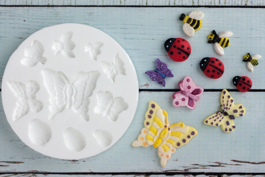 Bee Silicone Molds Fondant Baking Mold, Gumpaste Flower Cookie