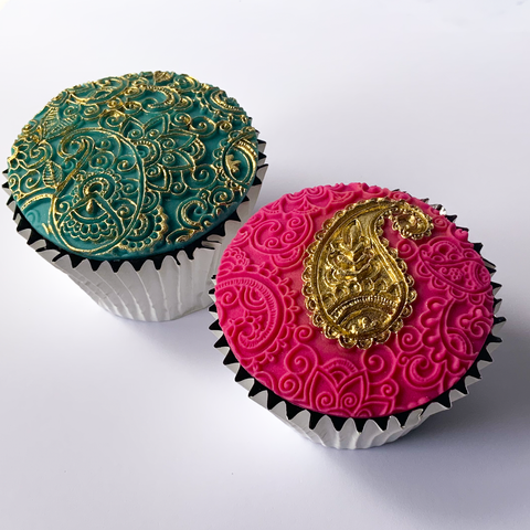 Mehndi, Paisley, henna Inspired Texture Embossing Mat Silicone Mould